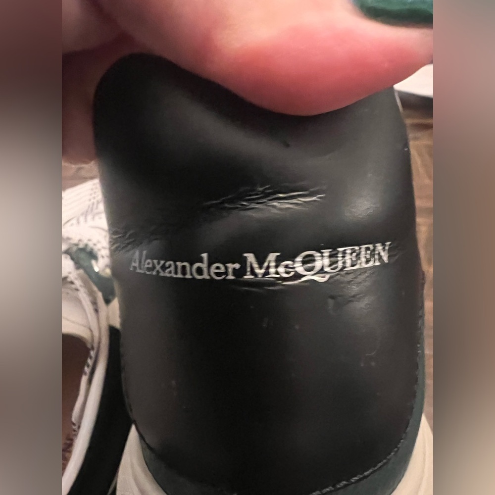 Alexander McQueen Court Sneaker Green White Men’s EU 42 authentic - Picture 8 of 17
